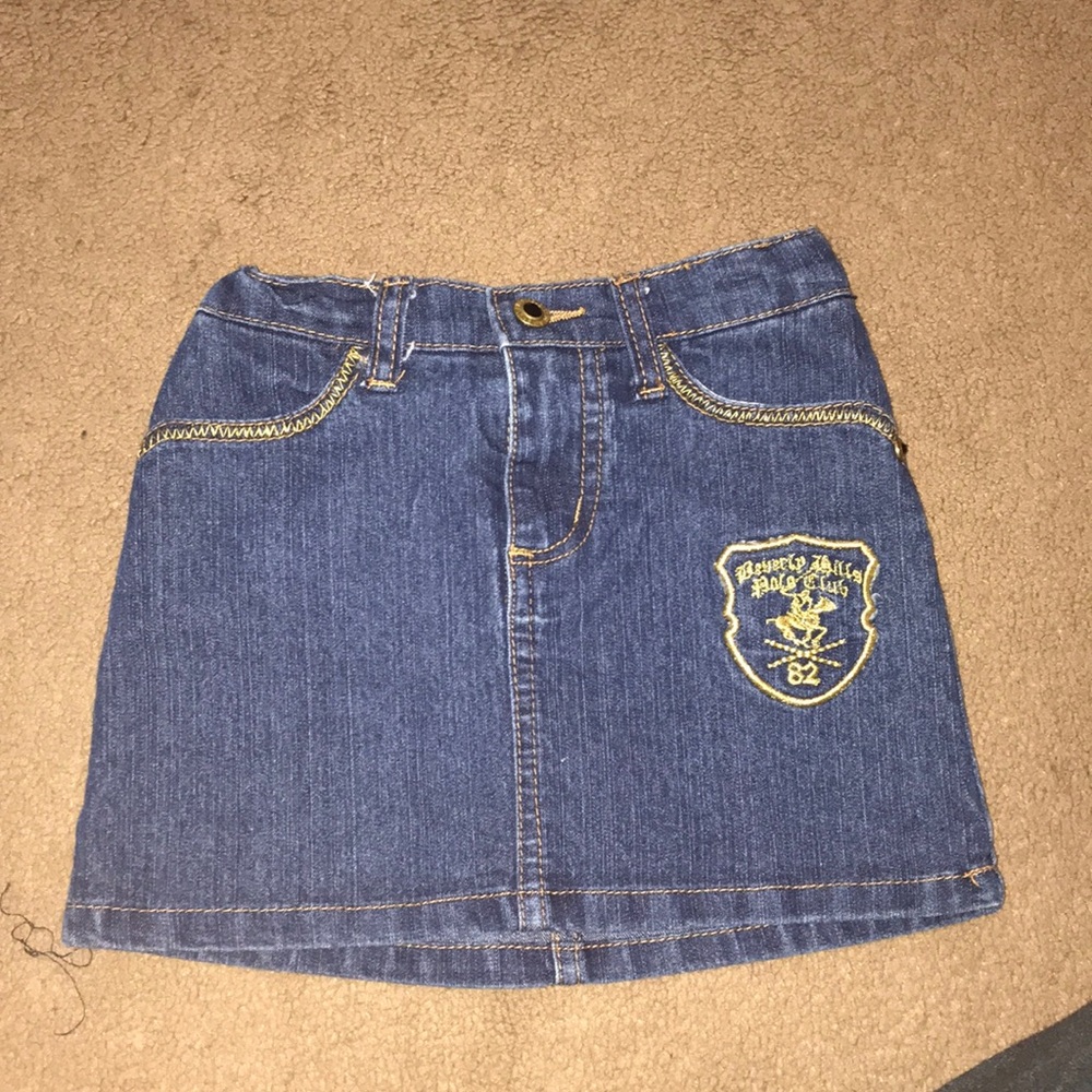 Girls blue jean skirt